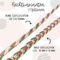 Cargar la imagen en la vista de la galería, Calma Rust Hundeleine aus geflochtenem Paracord in Rost, Beige und Grün mit optionalem Kurzführer aus BioThane® oder Leder.