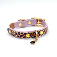 Bild in Galerie-Betrachter laden, BioThane Halsband Leo Flieder – zweifarbiges Design