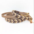 Bild in Galerie-Betrachter laden, Daily Deluxe Halsband und Leine – geflochtenes BioThane® Hundehalsband, individuell konfigurierbar in Größe, Breite & Farbe