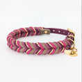 Bild in Galerie-Betrachter laden, Handgemachtes Lederhalsband Autumn Berry – robust & stilvoll