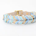 Bild in Galerie-Betrachter laden, BioThane Halsband Blue Water 2.0 – blau & grau
