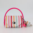 Bild in Galerie-Betrachter laden, „Poki Stripes Kotbeuteltasche aus BioThane & Kunstleder mit Streifen-Design, Magnetverschluss, Karabiner & Tütenöffnung, inkl. 1 Rolle Hundekotbeutel – LucyLuDesign“