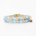 Bild in Galerie-Betrachter laden, BioThane Halsband Blue Water 2.0 – blau & grau