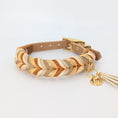 Bild in Galerie-Betrachter laden, Leder Hundehalsband Peanut aus Leder in natürlicher Farbwelt – handgemacht von LucyLu Design®
