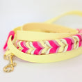 Bild in Galerie-Betrachter laden, BioThane Leine Candy Cream 2.0 – Pastellgelb & Pink