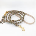 Bild in Galerie-Betrachter laden, Calma Muddy Forest – geflochtene Leine mit BioThane®-Kurzführer, Autumn Leaf Kollektion