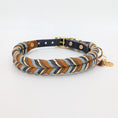 Bild in Galerie-Betrachter laden, Leder Hundehalsband Blue Oak – Herbstkollektion LucyLu Design®