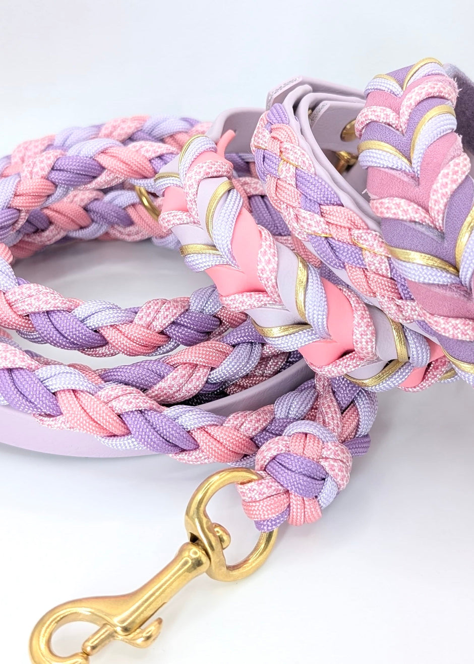 LucyLu Design® Mix & Match System für Hundeleine und Hundehalsband – Calma Leine frei kombinierbar mit Kurzführer und Halsband.