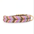 Cargar la imagen en la vista de la galería, Leder Hundehalsband Velvet in warmen Braun- und sanften Herbsttönen – handgemacht von LucyLu Design®
