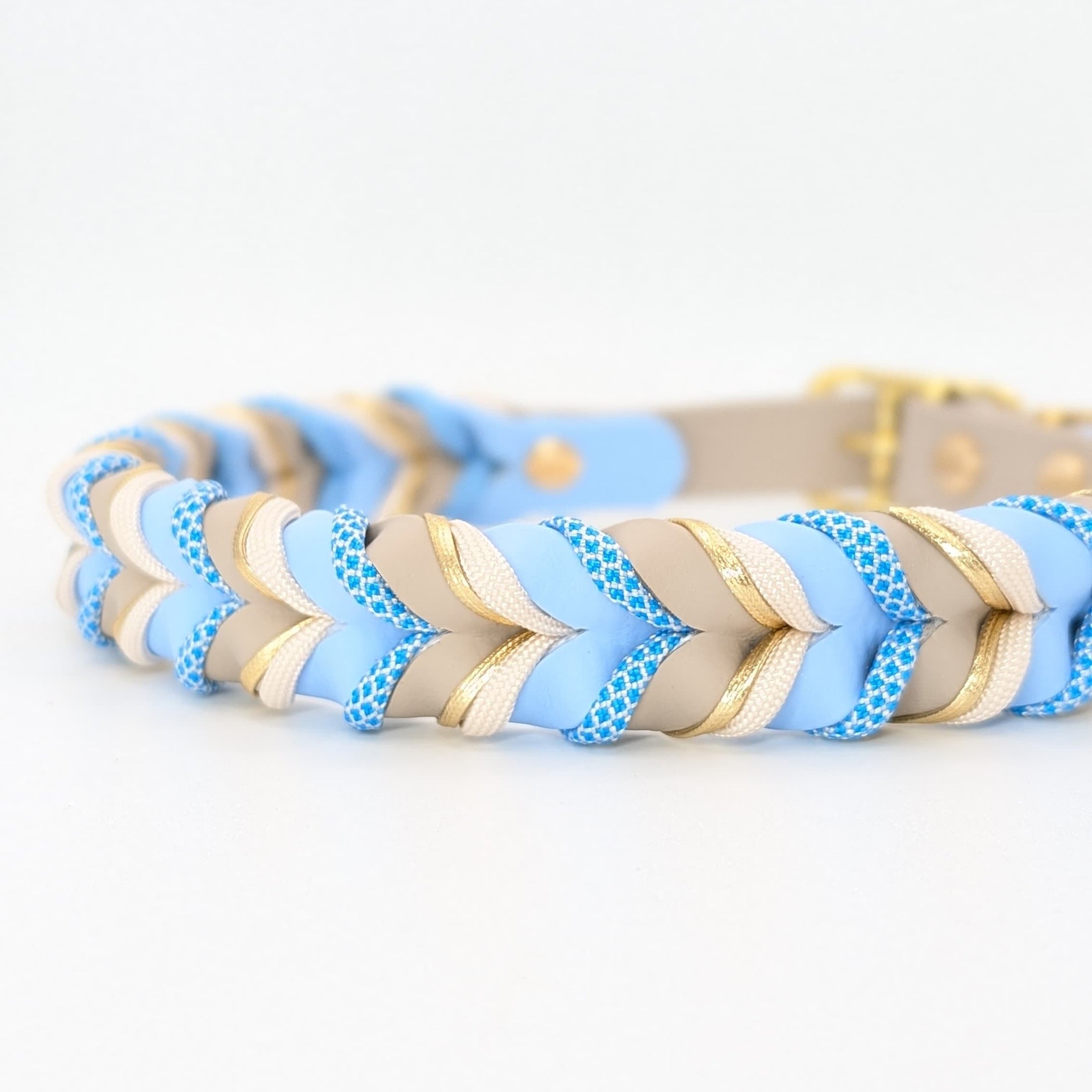 BioThane Leine Milow 2.0 – blau & beige