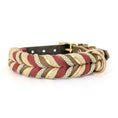 Bild in Galerie-Betrachter laden, Leder Hundehalsband Rust in warmen erdigen Herbsttönen – handgemacht von LucyLu Design®
