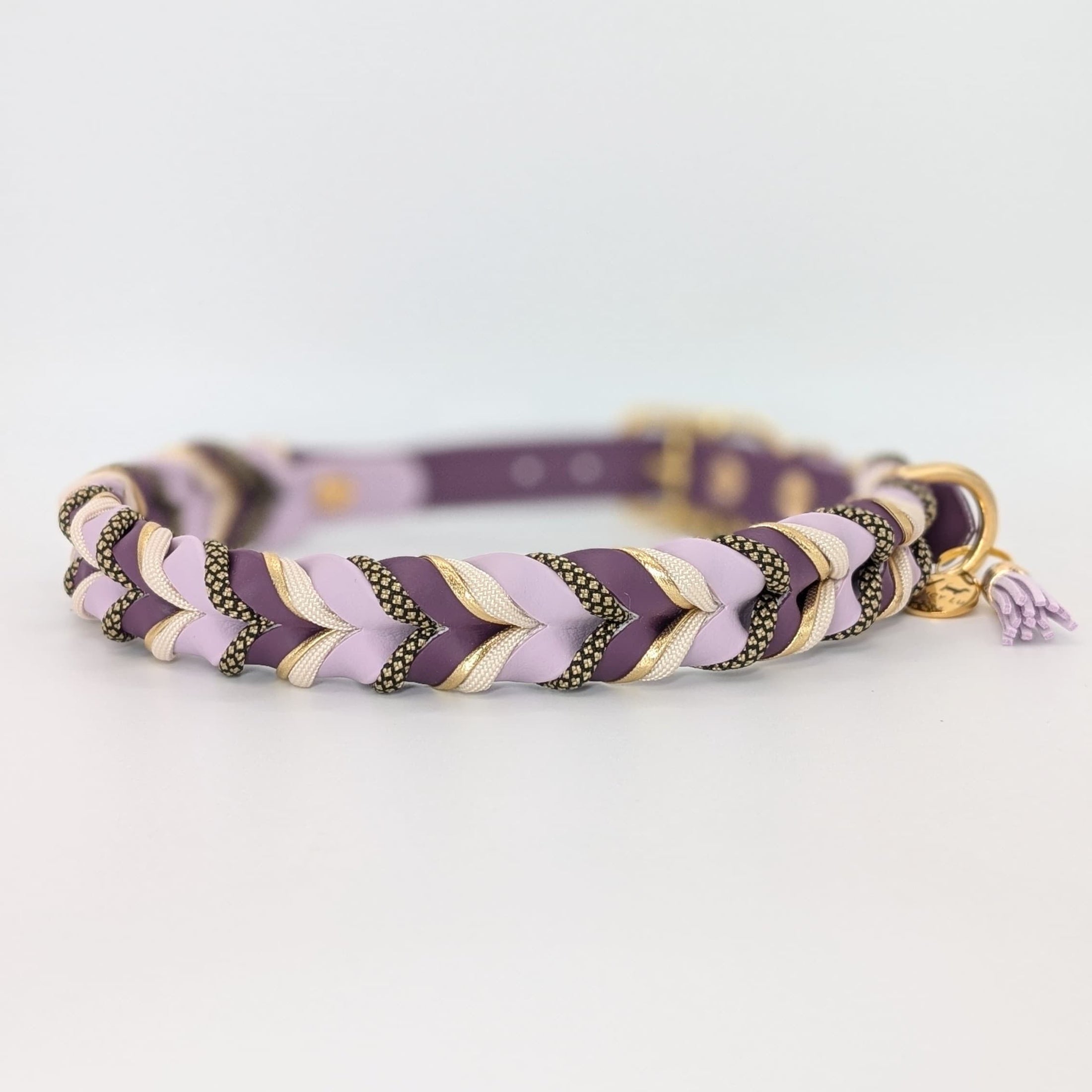 Daily Deluxe Halsband – geflochtenes BioThane® Hundehalsband, individuell konfigurierbar in Größe, Breite & Farbe