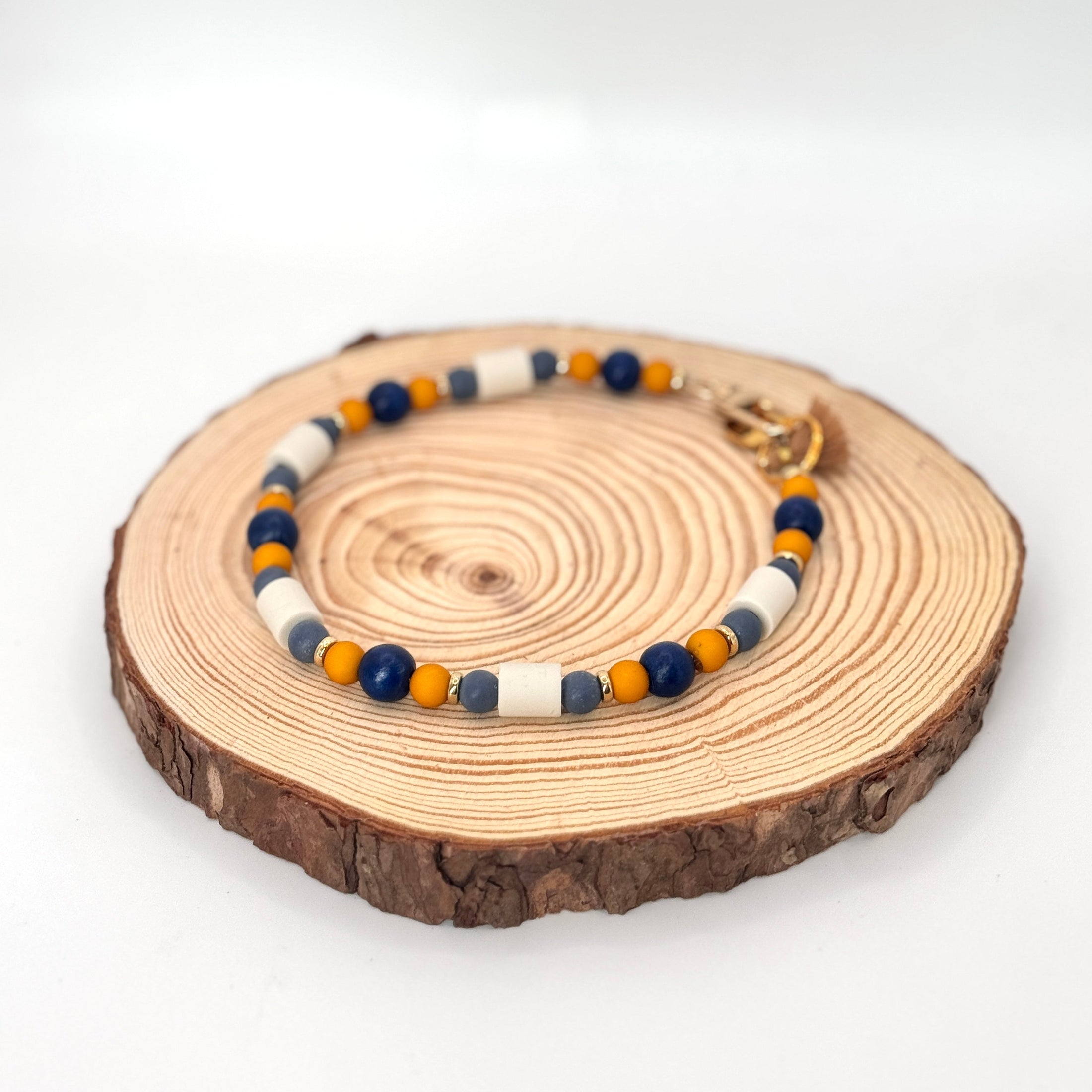 EM-Kette Blue Oak mit EM-Keramikpipes – passend zum Halsband Blue Oak