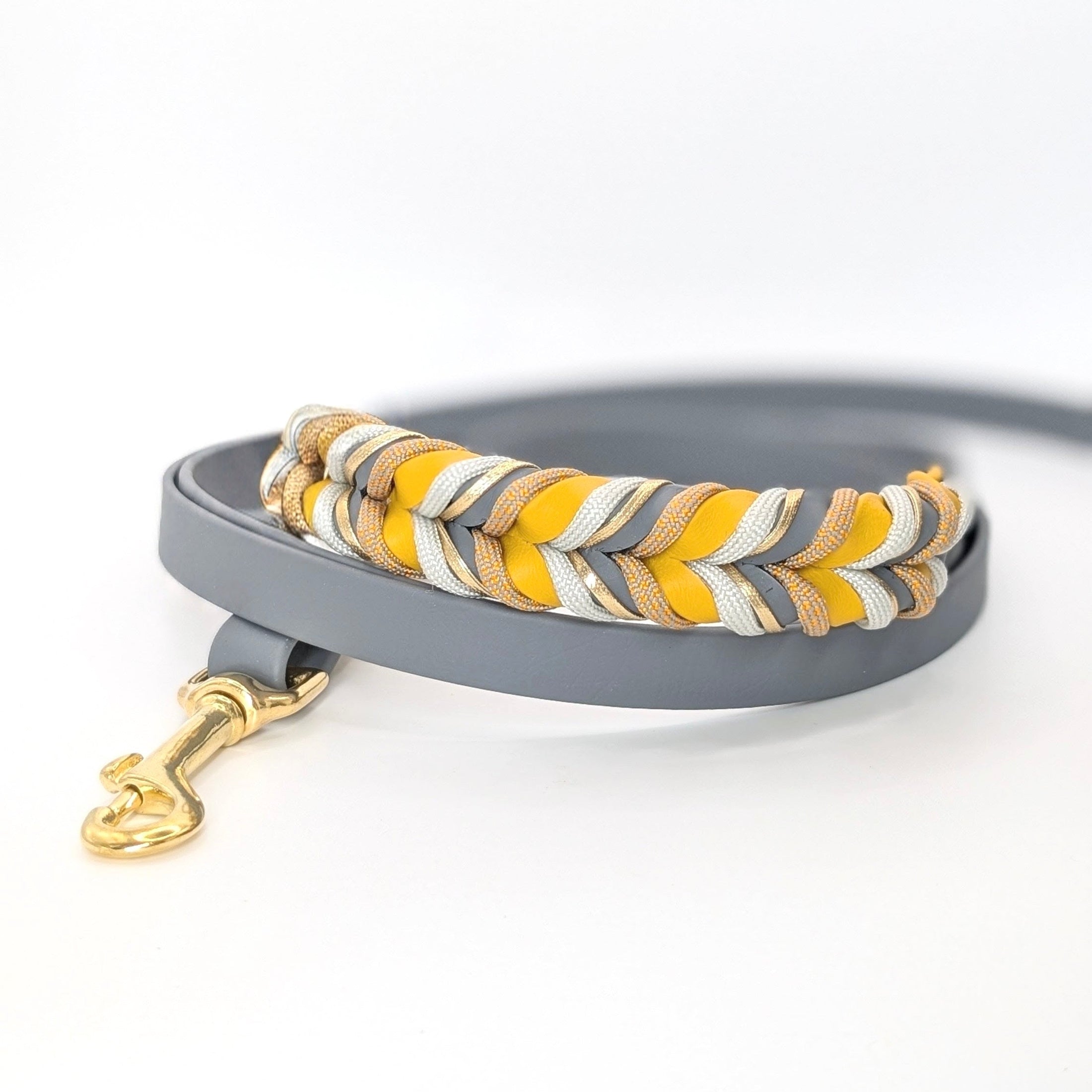 BioThane Leine Golden Mist 2.0 – Grau & Curry