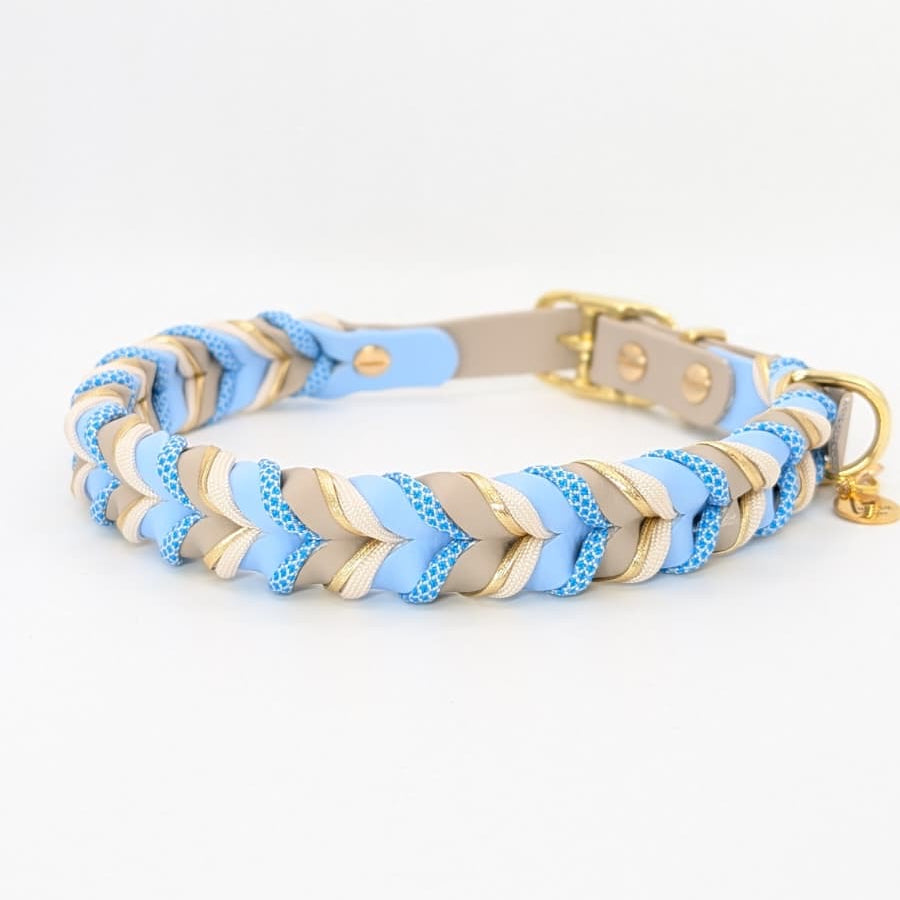 BioThane Leine Milow 2.0 – blau & beige