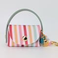 Bild in Galerie-Betrachter laden, „Poki Stripes Kotbeuteltasche aus BioThane & Kunstleder mit Streifen-Design, Magnetverschluss, Karabiner & Tütenöffnung, inkl. 1 Rolle Hundekotbeutel – LucyLuDesign“
