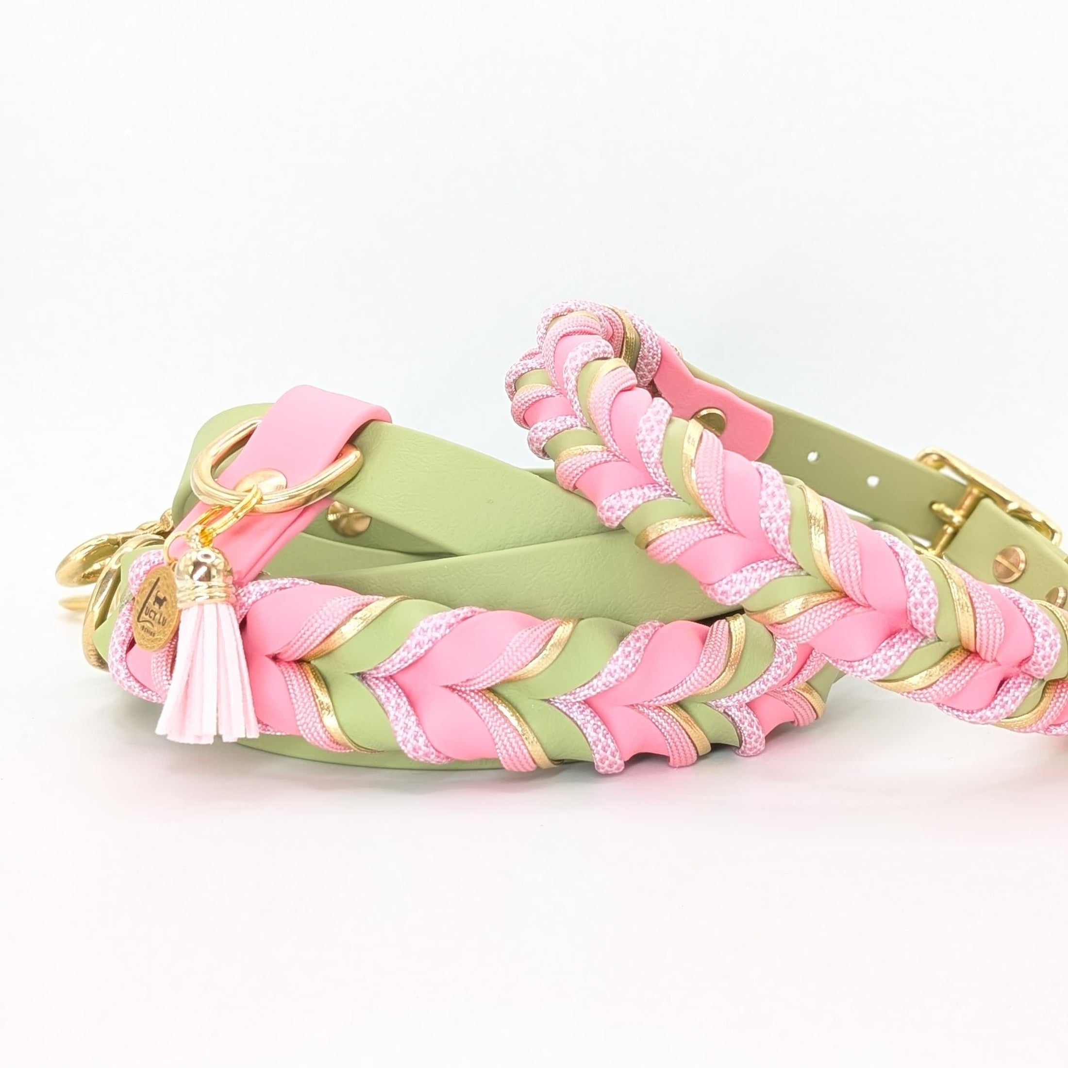 BioThane Set Bloom 2.0 – frisches Frühlingsdesign, Leine und Halsband