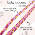 Bild in Galerie-Betrachter laden, Calma Sundown Hundeleine aus geflochtenem Paracord in Pink, Flieder und warmem Goldton mit optionalem Leder-Kurzführer.
