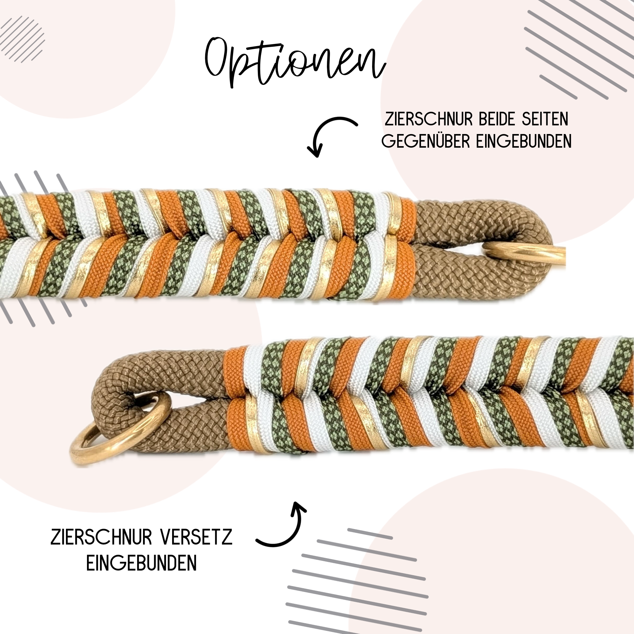 Tauleine Sierra in Braun mit Orange, Grün, Weiß & Gold