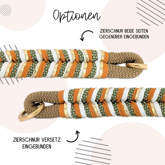 Tauleine Sierra in Braun mit Orange, Grün, Weiß & Gold