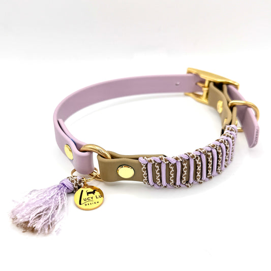BioThane Halsband Flieder – wasserfest & robust