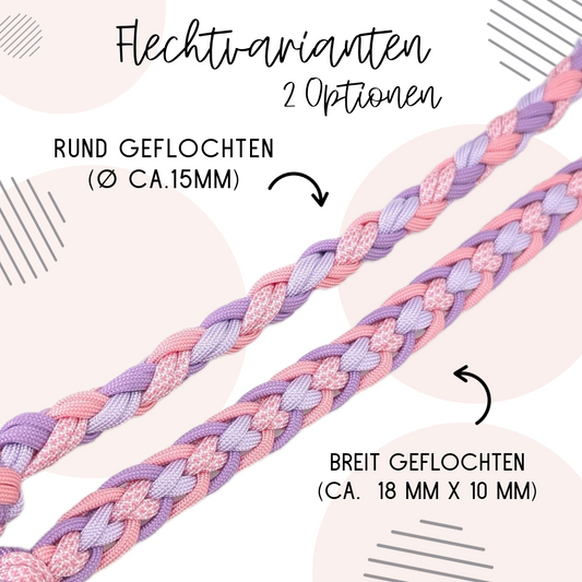 Calma Blush – Leine mit optionalem Kurzführer