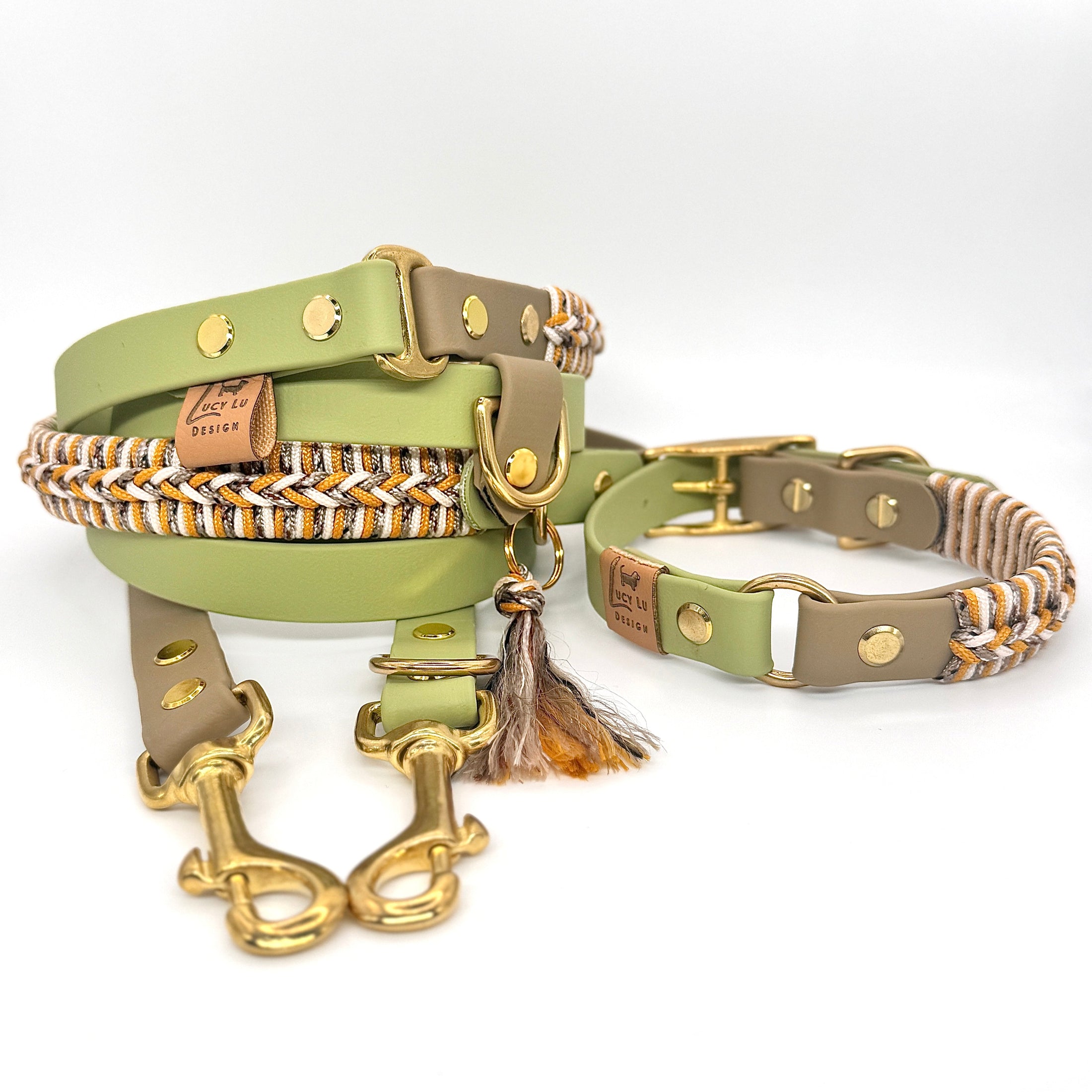 Hundeleine, BioThane, Hundehalsband, Halsband, handgemachte Hundeaccessoires, Hunde