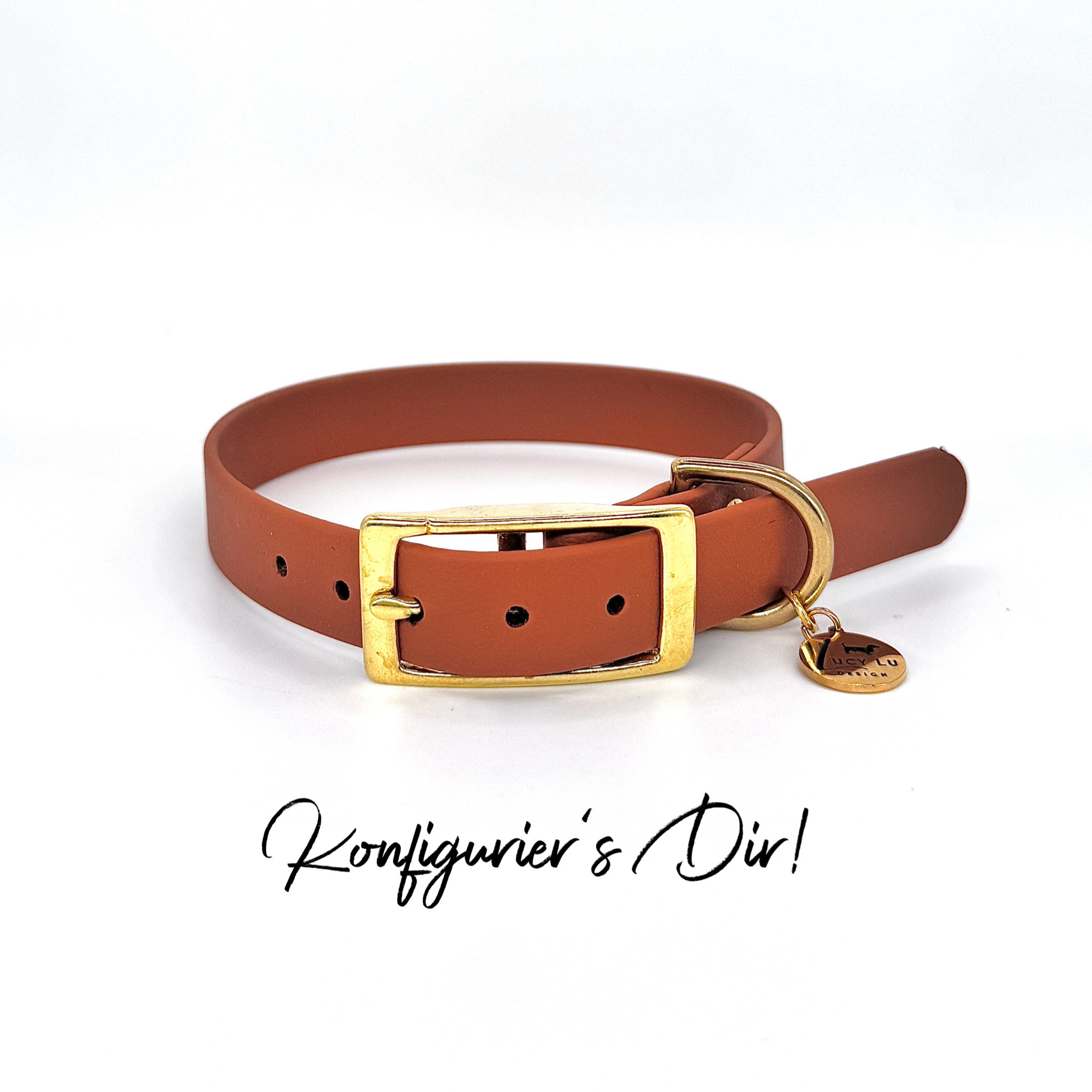 Daily Hundehalsband – individuell konfigurierbar in Farbe, Größe & Breite, handgefertigt für Hunde