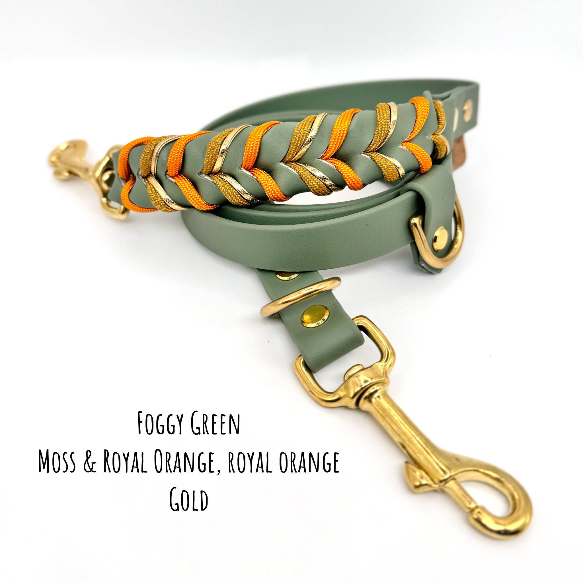 Daily Deluxe Hundeleine aus BioThane mit Paracord und Zierschnur