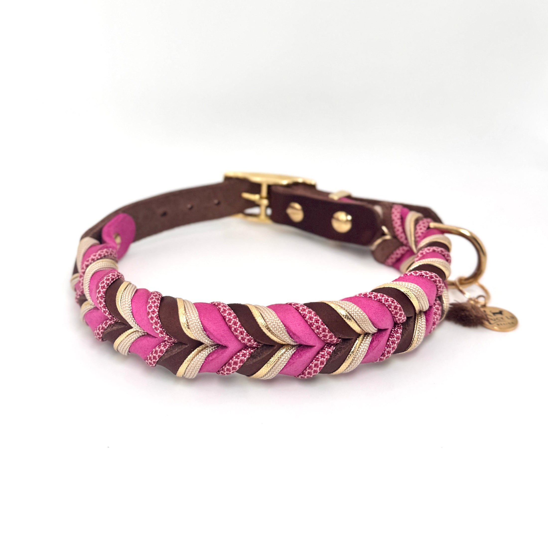 Leder Hundehalsband „Schocko-Berry“ handgemacht