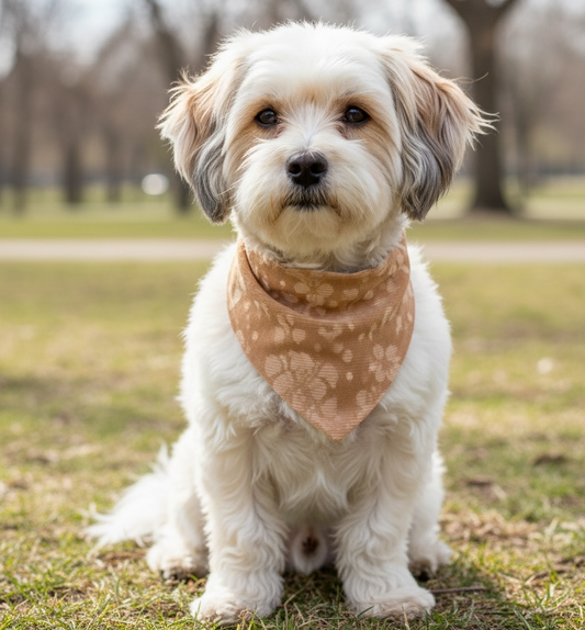 Samtcord-Bandana Floral – handgefertigt