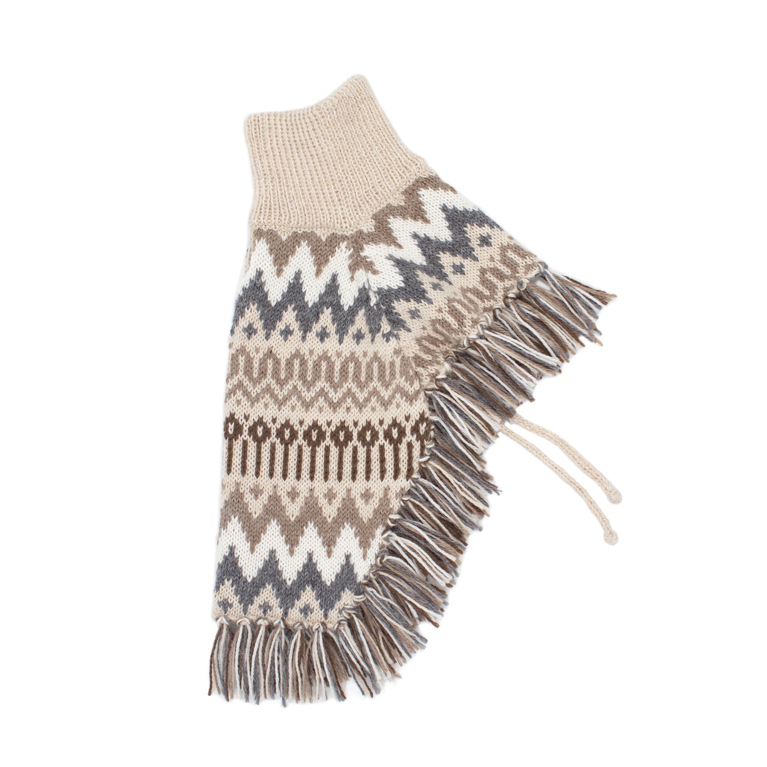 Hundeponcho Woolly Winter – handgefertigt von Alqo Wasi aus Alpakawolle.