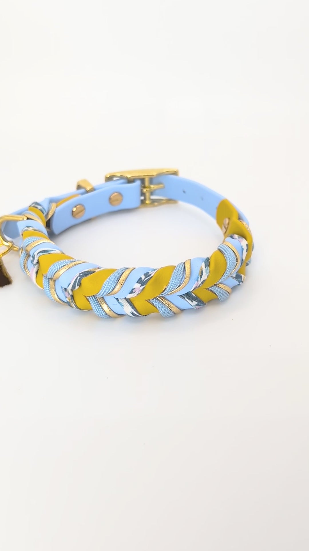 Daily Deluxe Halsband – geflochtenes BioThane® Hundehalsband, individuell konfigurierbar in Größe, Breite & Farbe