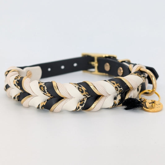 BioThane Halsband Arctic Leo 2.0 – Schneeleoparden-Design, wasserfest