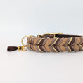 Bild in Galerie-Betrachter laden, Lederhalsband Nougat aus Leder & Paracord – handgemacht von LucyLu Design®
