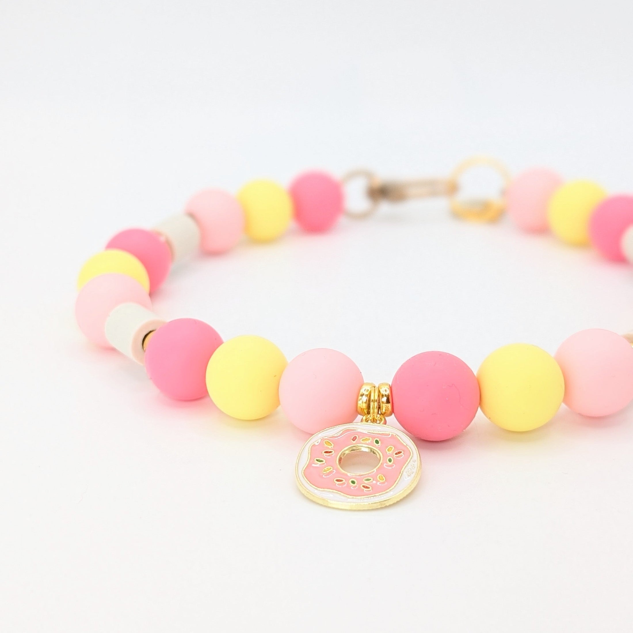EM-Kette Candy Cream mit Silikonkugeln und EM-Pipes