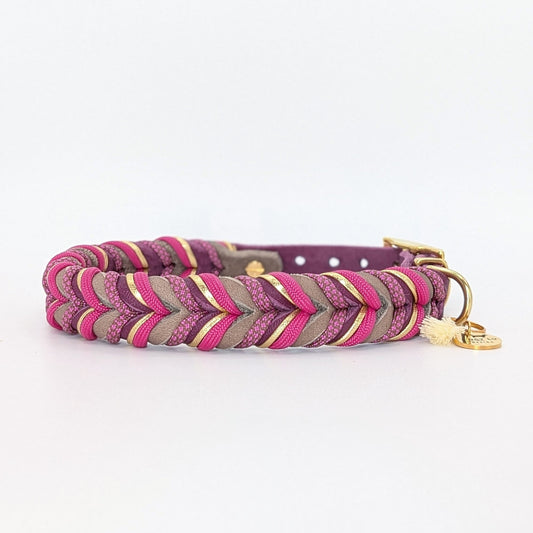 Leder Hundehalsband Autumn Berry – Herbstkollektion LucyLu Design®