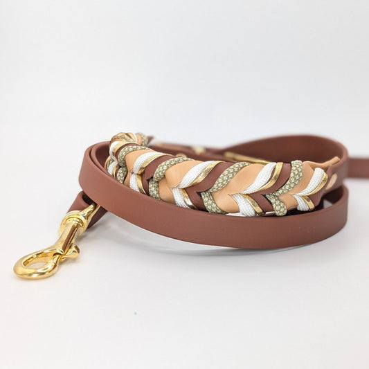 BioThane® Set Loam 2.0 – Halsband & Leine im erdigen Design