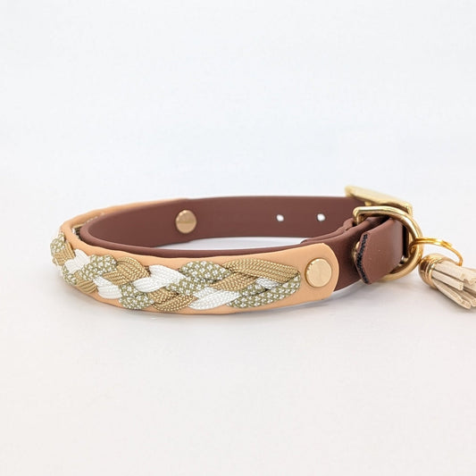 Calma Loam – Hundehalsband mit geflochtenem Detail aus Paracord, handgemacht, Calma Kollektion“