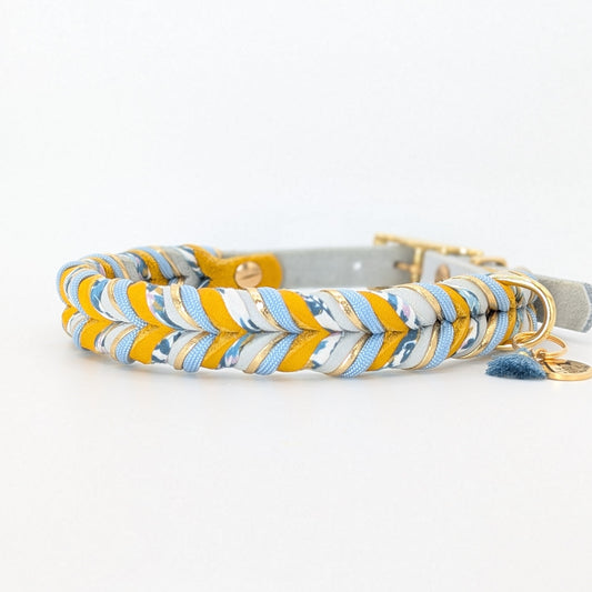 Stylisches Hundehalsband „Blossom Bay“ handmade