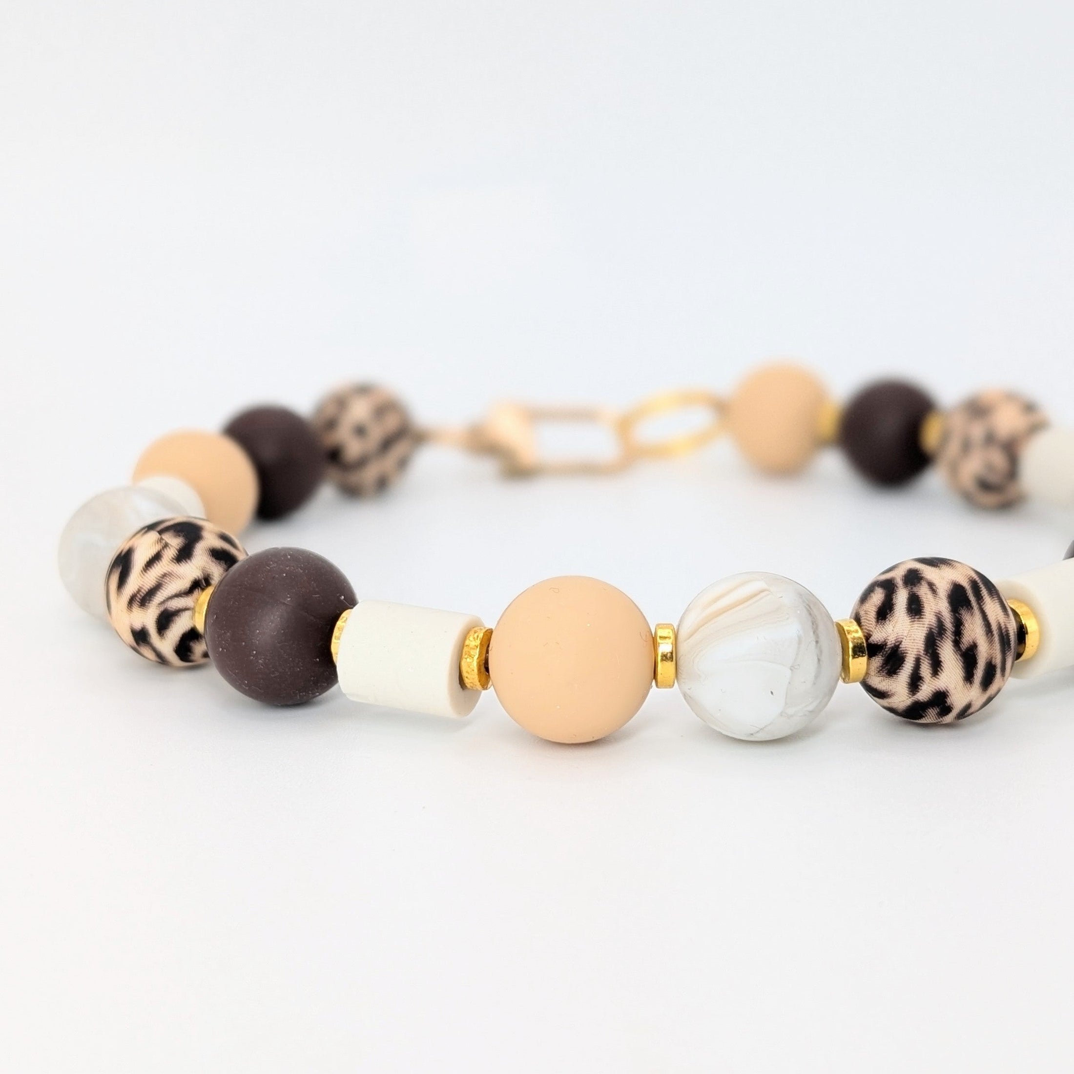 EM-Kette Leo Nude mit Silikonkugeln und EM-Pipes