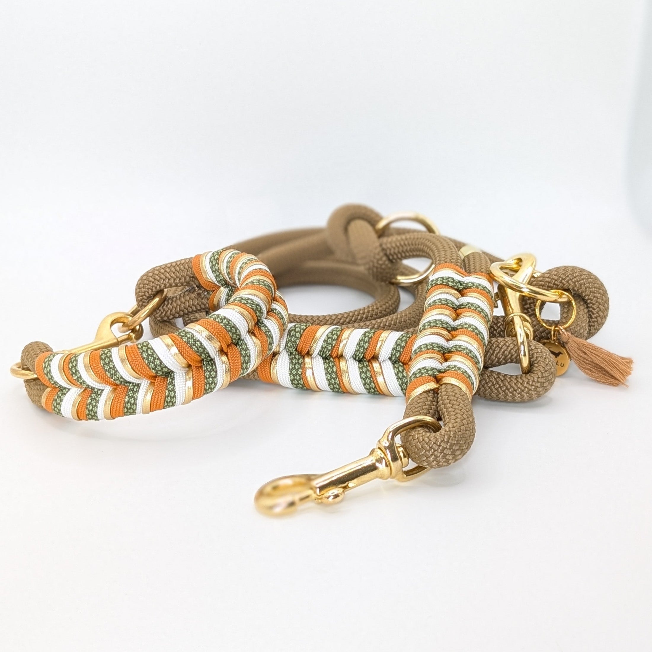 Tauleine Sierra in Braun mit Orange, Grün, Weiß & Gold