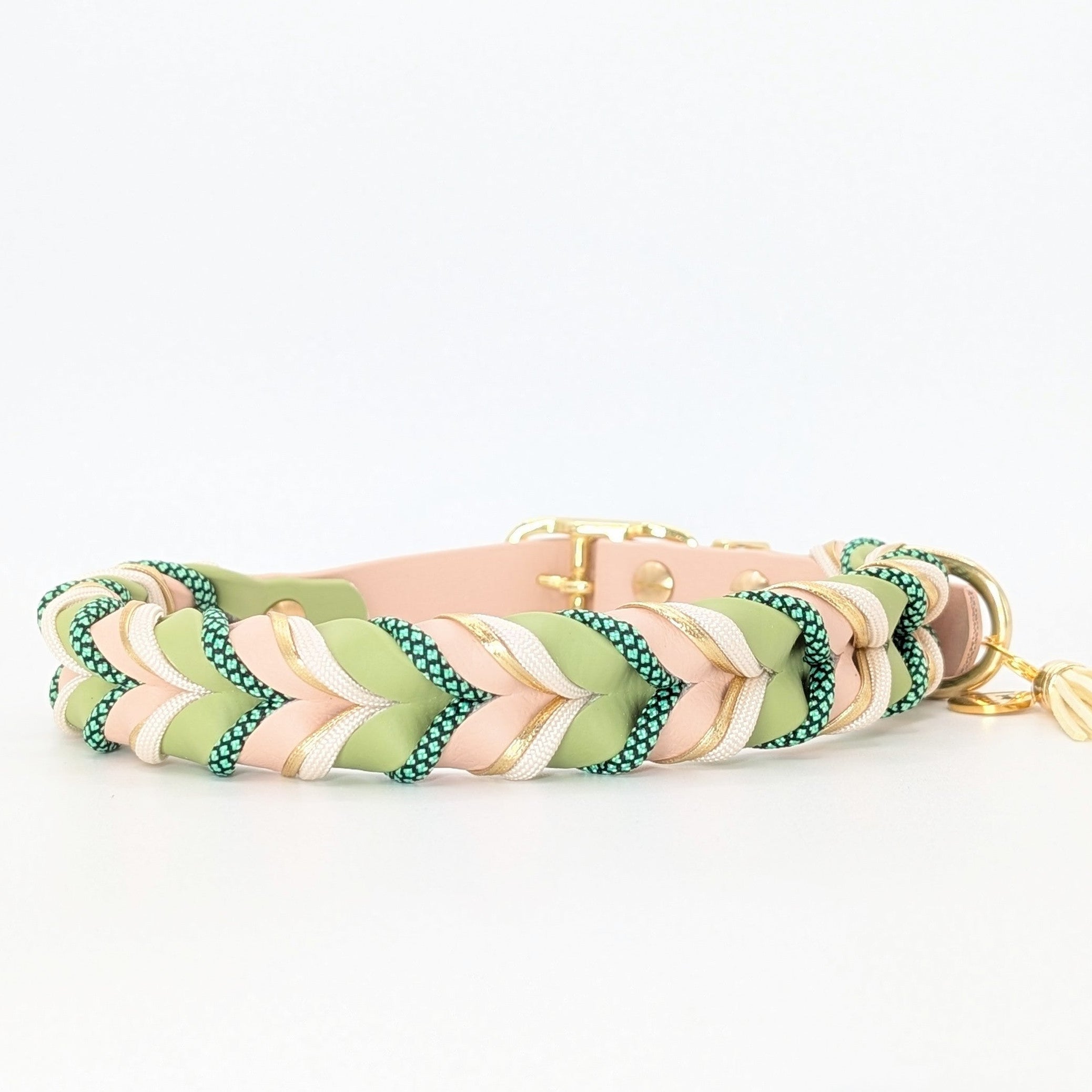 Daily Deluxe Halsband – geflochtenes BioThane® Hundehalsband, individuell konfigurierbar in Größe, Breite & Farbe