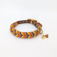 Bild in Galerie-Betrachter laden, Leder Hundehalsband Whiskey Ember – Herbstkollektion LucyLu Design®
