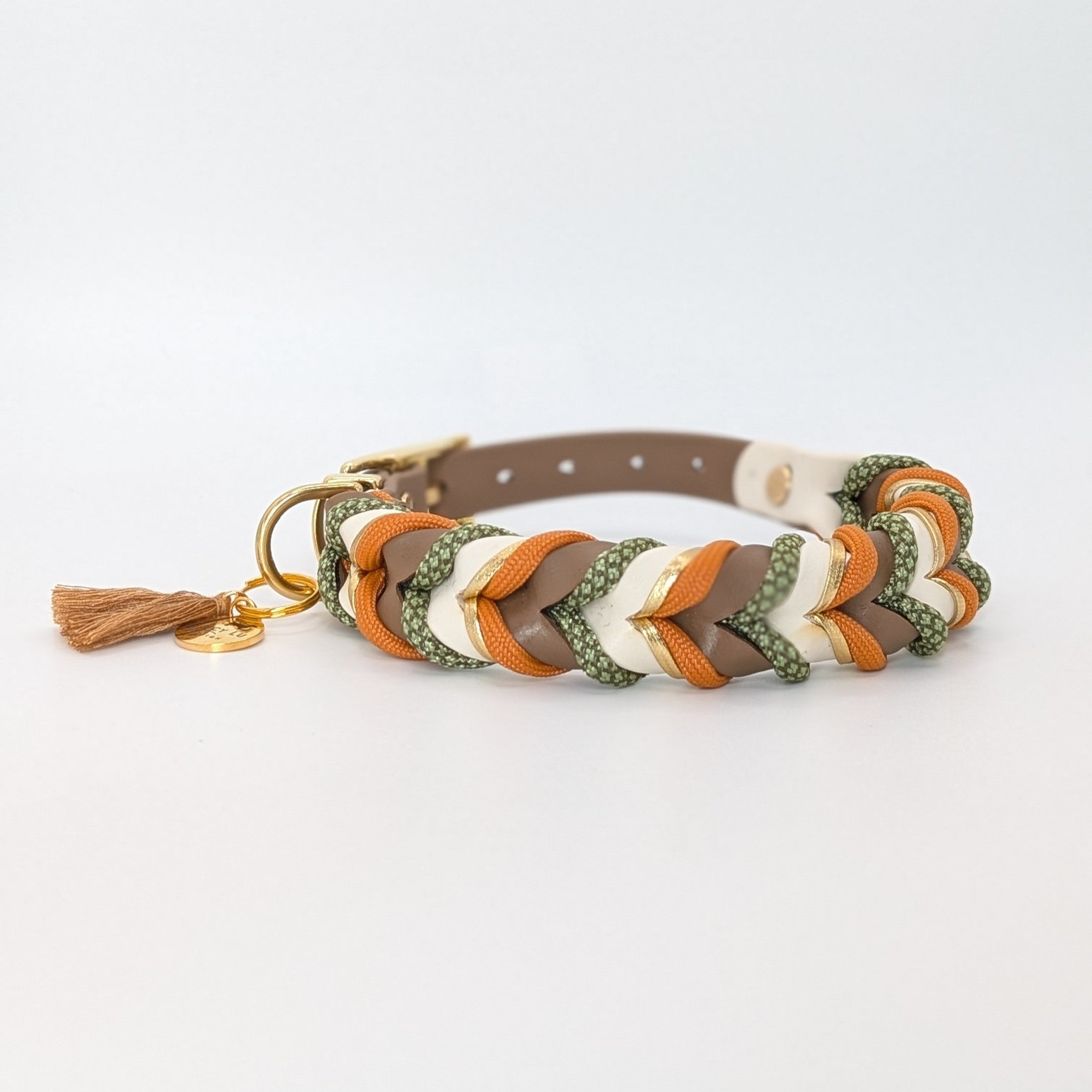 BioThane® Hundehalsband „Sierra“ – im gleichen Farbdesign wie das Tauhalsband Sierra, handgefertigt & wasserfest