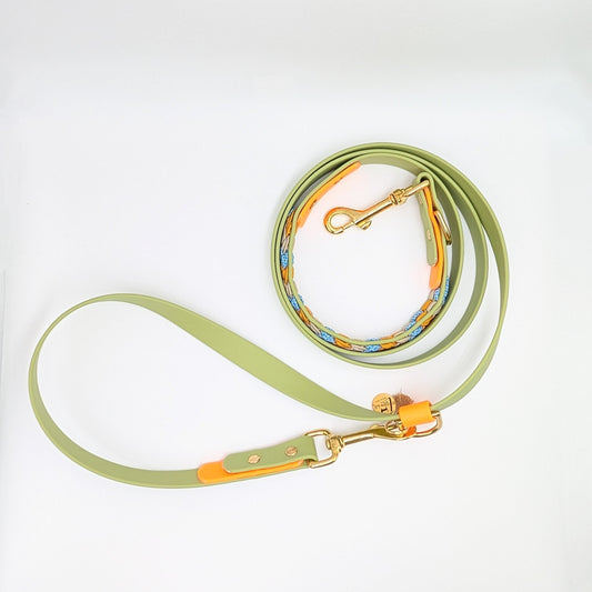 Paracord Hundeleine, geflochtene Hundeleine, Hundeleine mit Kurzführer, verstellbare Hundeleine, handgemachte Hundeleine, Calma Kollektion