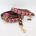 Bild in Galerie-Betrachter laden, Leder-Hundehalsband, Halsband, handgemacht, Set
