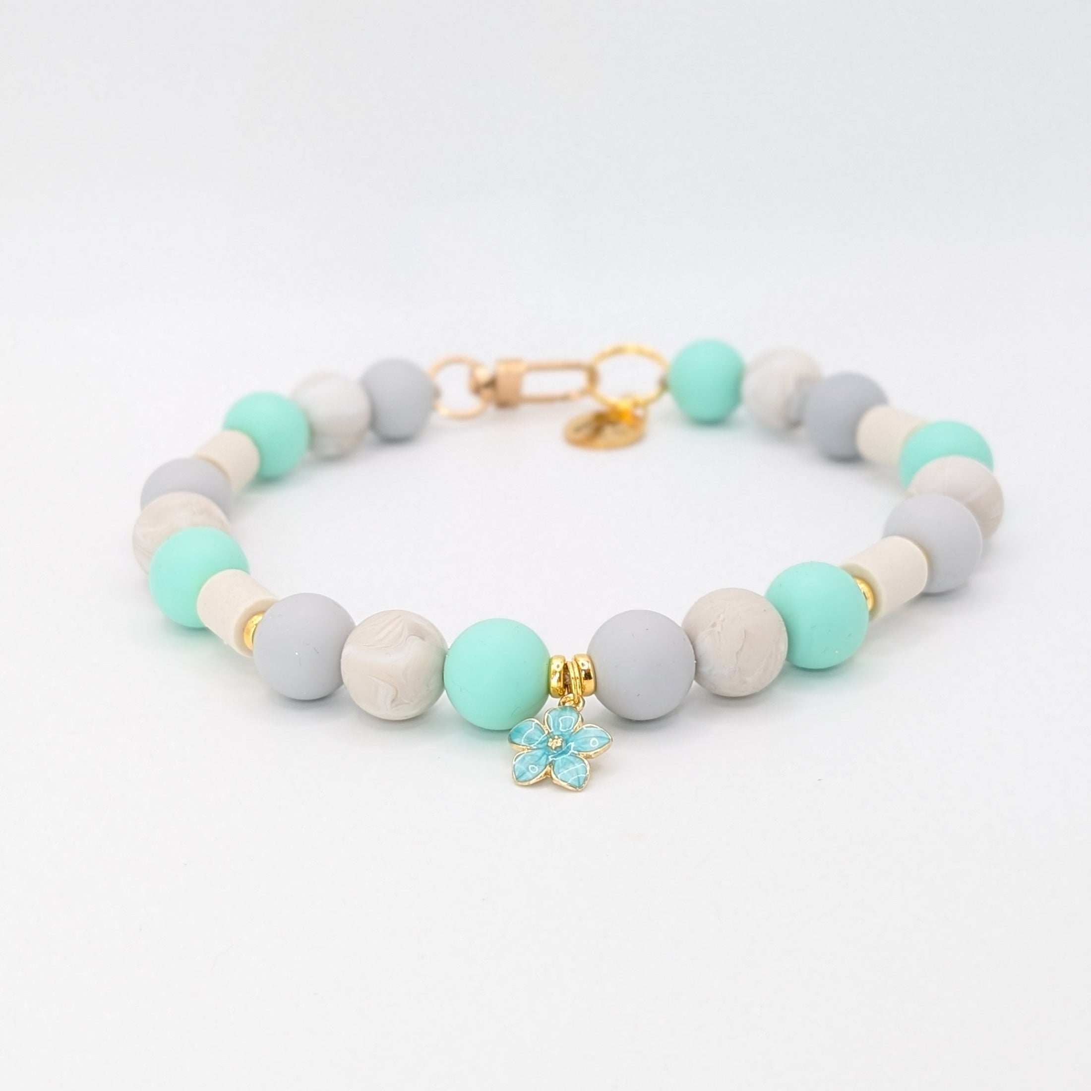 EM-Kette Sea Glass mit Silikonkugeln und EM-Pipes