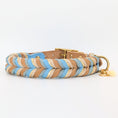 Bild in Galerie-Betrachter laden, Leder Hundehalsband „Ocean Dust“ handgemacht
