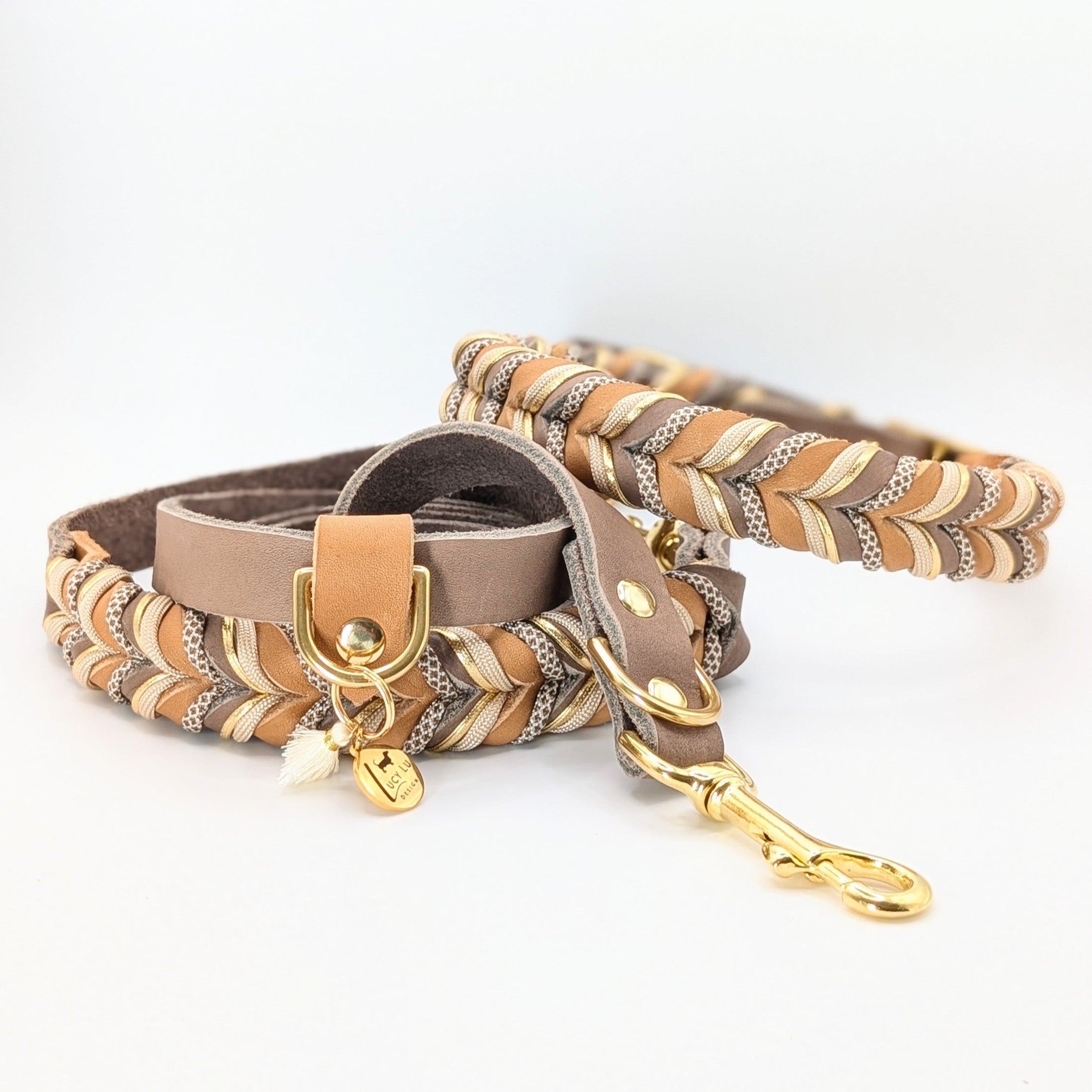 Leder Hundeleine „Toffee“ handgemacht